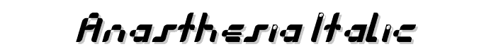 Anasthesia Italic font
